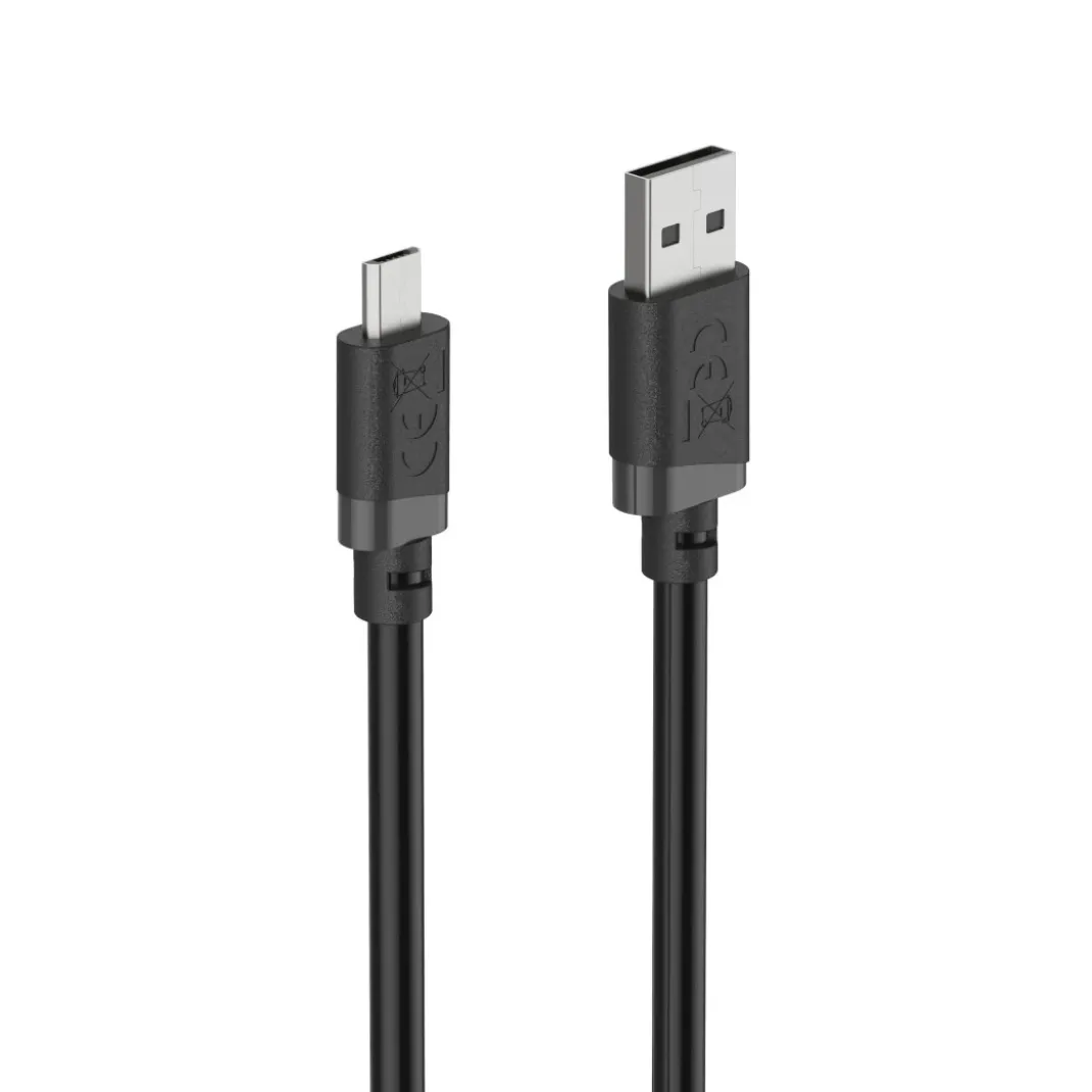 Ladekabel, USB-A - Micro-USB, 2 m, Schwarz
