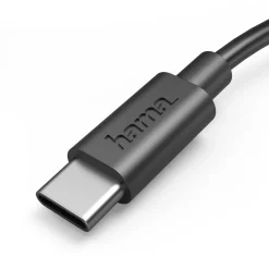 Ladekabel, USB-A - USB-C, 0,5 m, Schwarz
