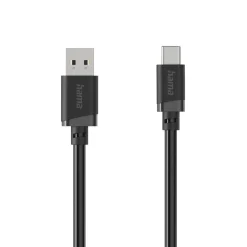 Ladekabel, USB-A - USB-C, 2 m, Schwarz