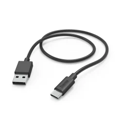 Ladekabel, USB-A - USB-C, 1 m, Schwarz