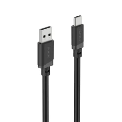 Ladekabel, USB-A - USB-C, 0,5 m, Schwarz