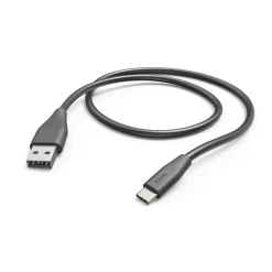 Ladekabel, USB-A - USB-C, 1,5 m, Schwarz