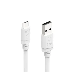 Ladekabel, USB-A - USB-C, 2 m, Weiß