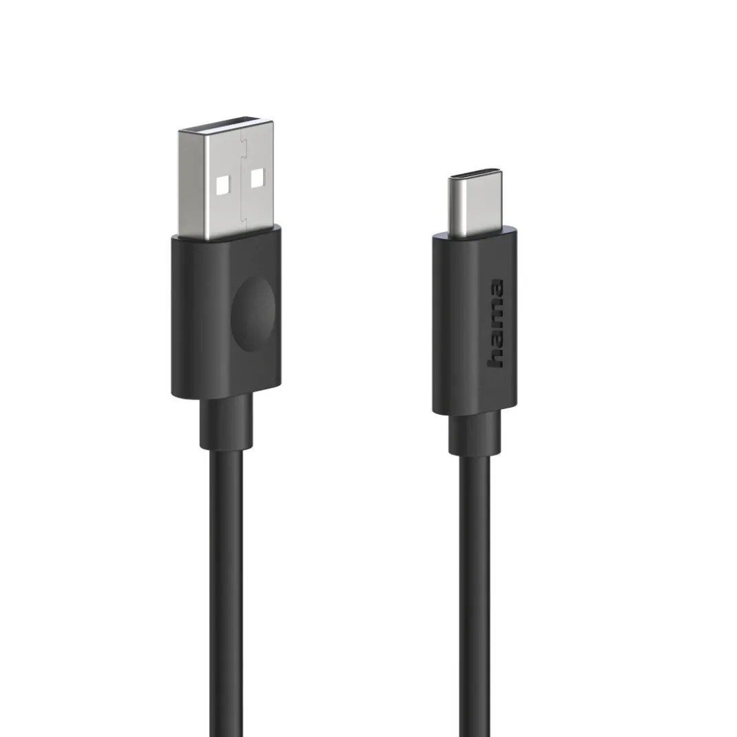 Ladekabel, USB-A - USB-C, 60 W, 1,2 m, Schwarz
