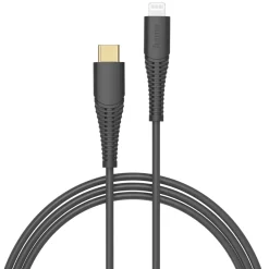 Ladekabel, USB-C - Lightning, 1,5 m, Schwarz