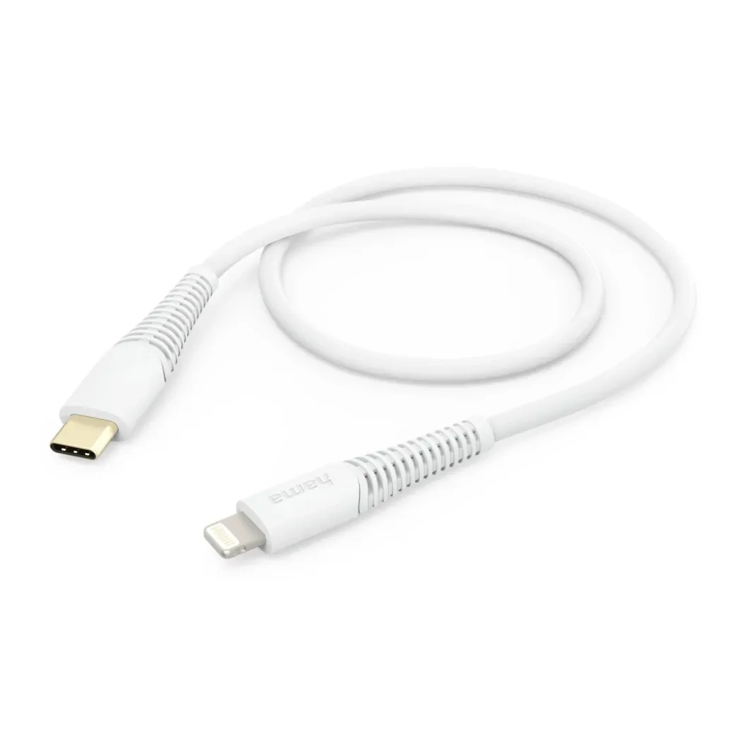 Ladekabel, USB-C - Lightning, 1,5 m, Weiß