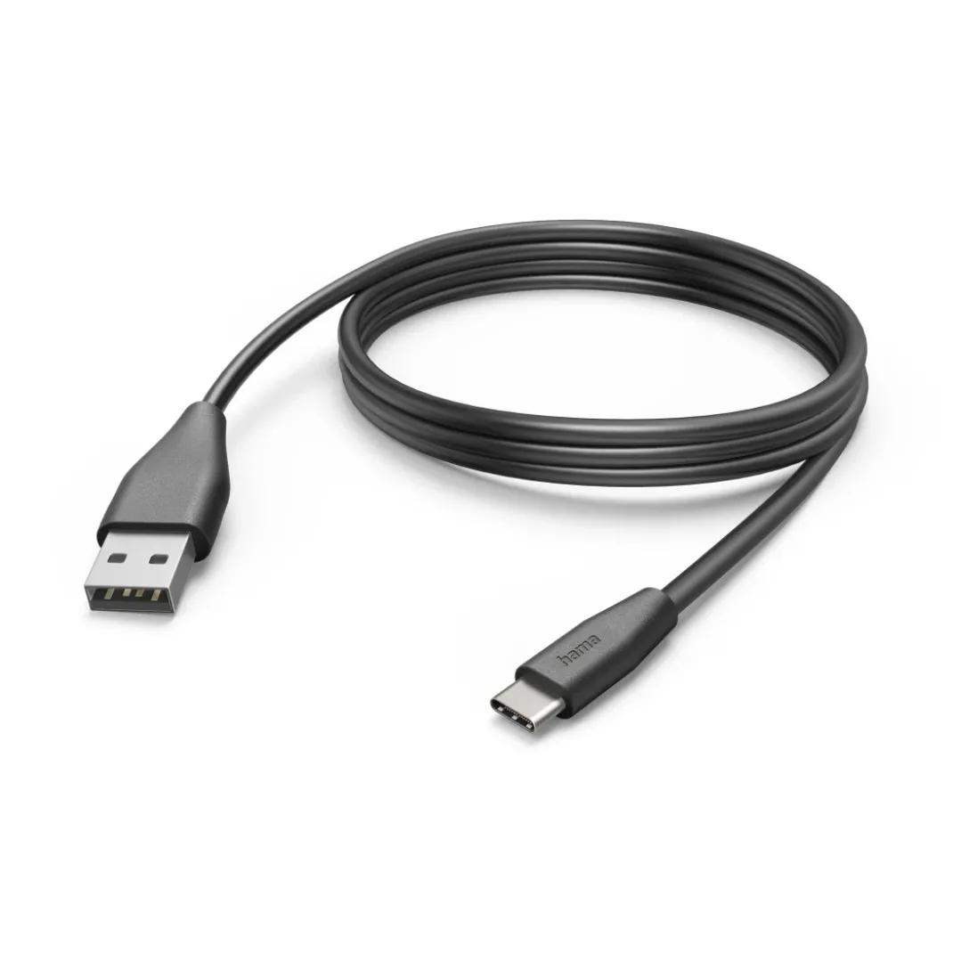 Ladekabel, USB-C - USB-A, 3 m, Schwarz