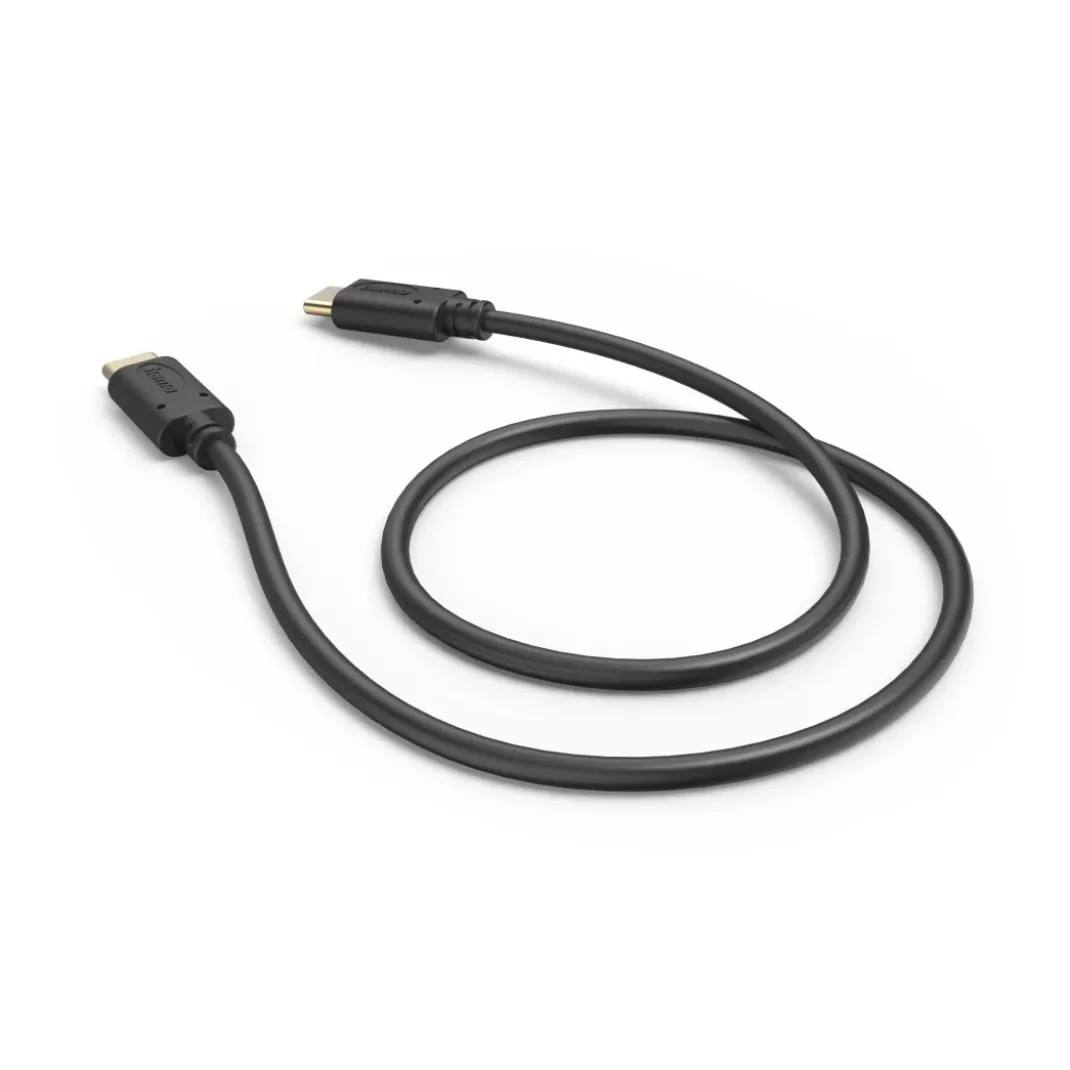 Ladekabel, USB-C - USB-C, 0,5 m, Schwarz