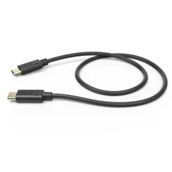 Ladekabel, USB-C - USB-C, 0,5 m, Schwarz