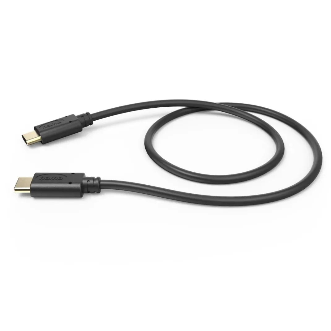 Ladekabel, USB-C - USB-C, 0,5 m, Schwarz
