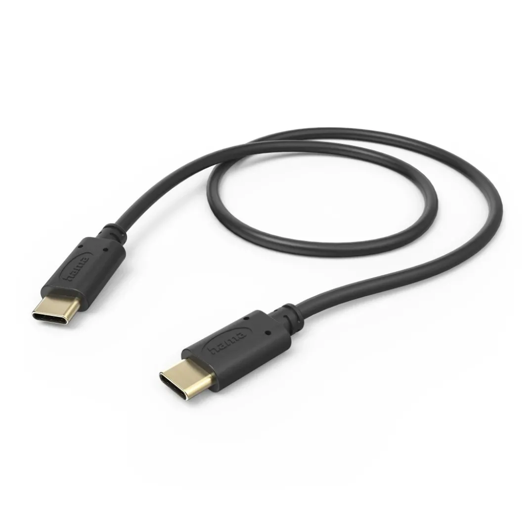 Ladekabel, USB-C - USB-C, 0,5 m, Schwarz