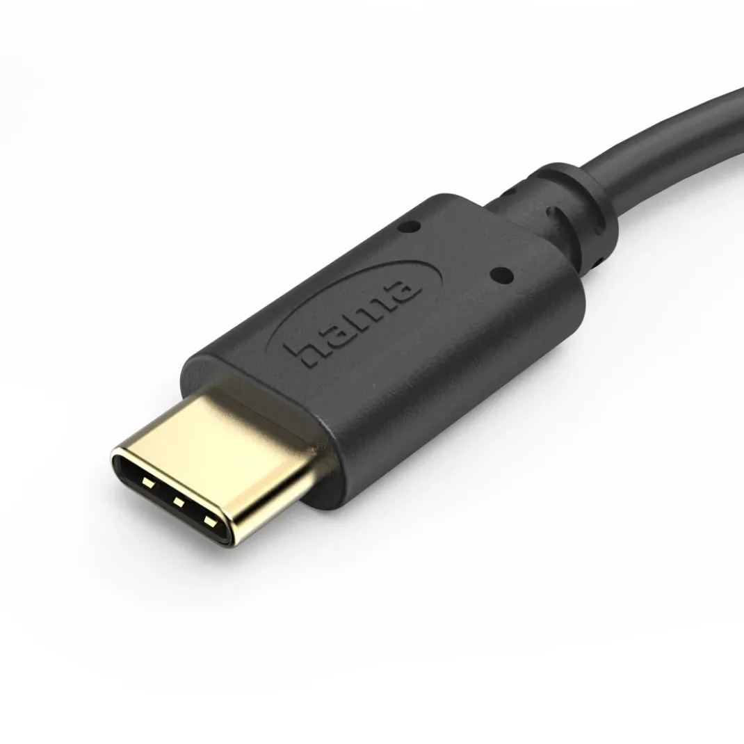 Ladekabel, USB-C - USB-C, 0,5 m, Schwarz