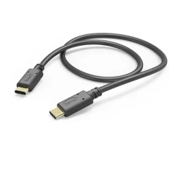 Ladekabel, USB-C - USB-C, 1 m, Schwarz