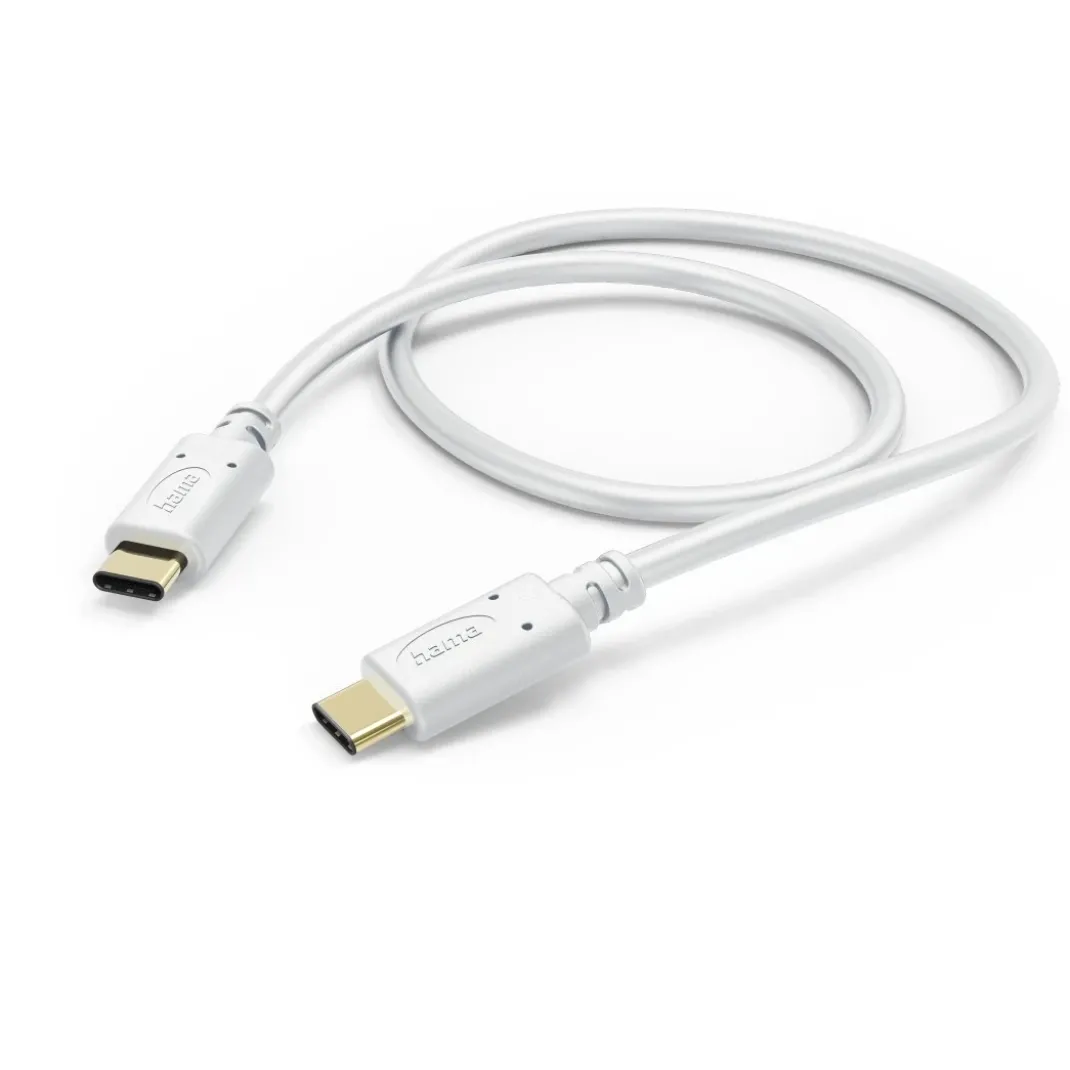 Ladekabel, USB-C - USB-C, 1,5 m, Weiß