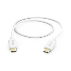 Ladekabel, USB-C - USB-C, 1 m, Weiß