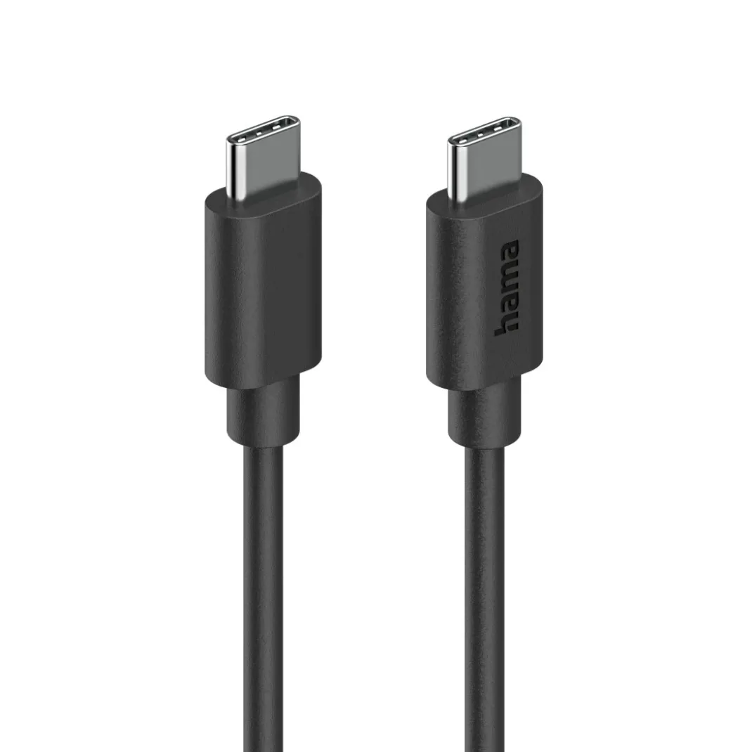Ladekabel, USB-C - USB-C, 100 W, 1,2 m, Schwarz