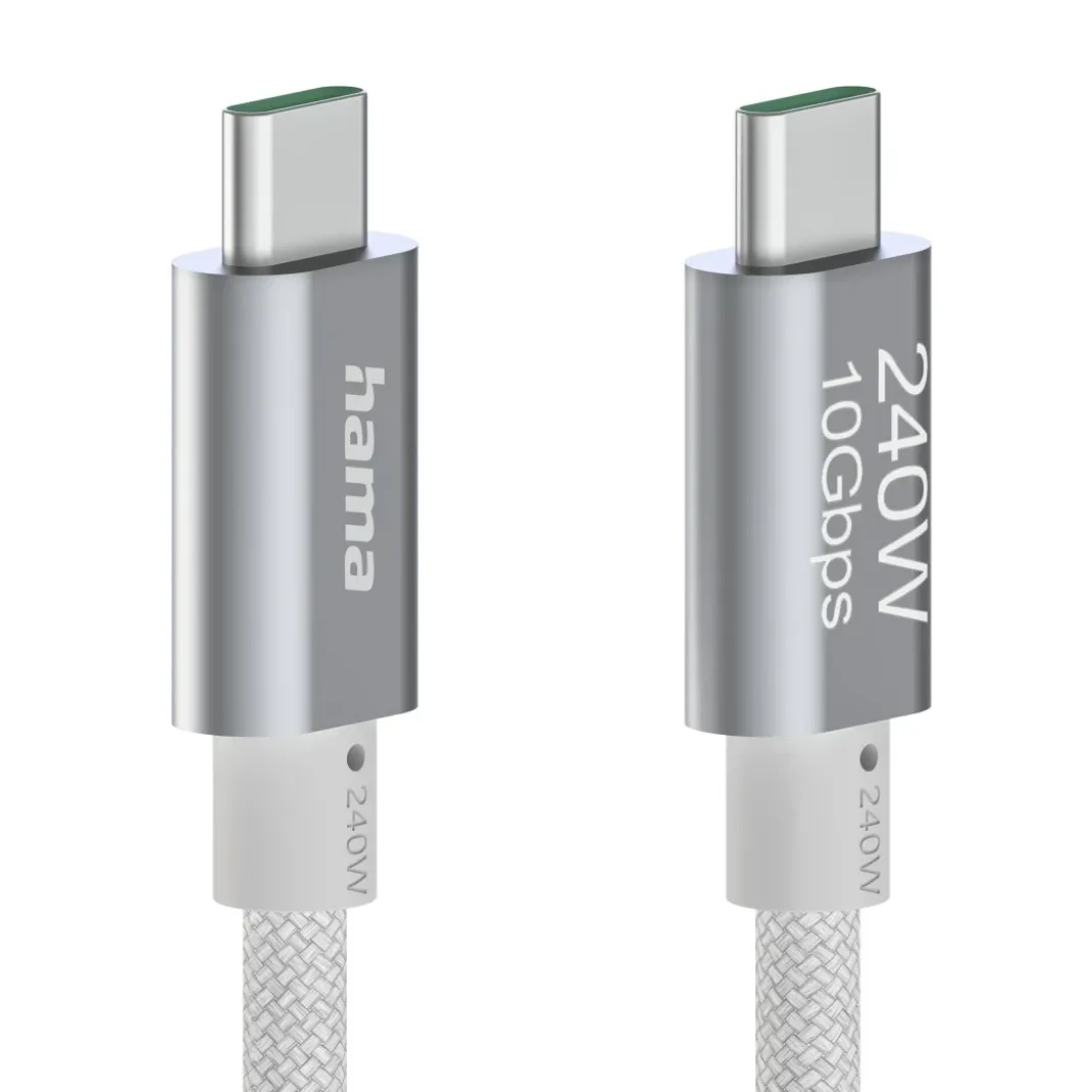 Ladekabel USB-C - USB-C, 240W, "Full-Featured", USB 3.2 Gen2,10Gbit/s, 1,5m