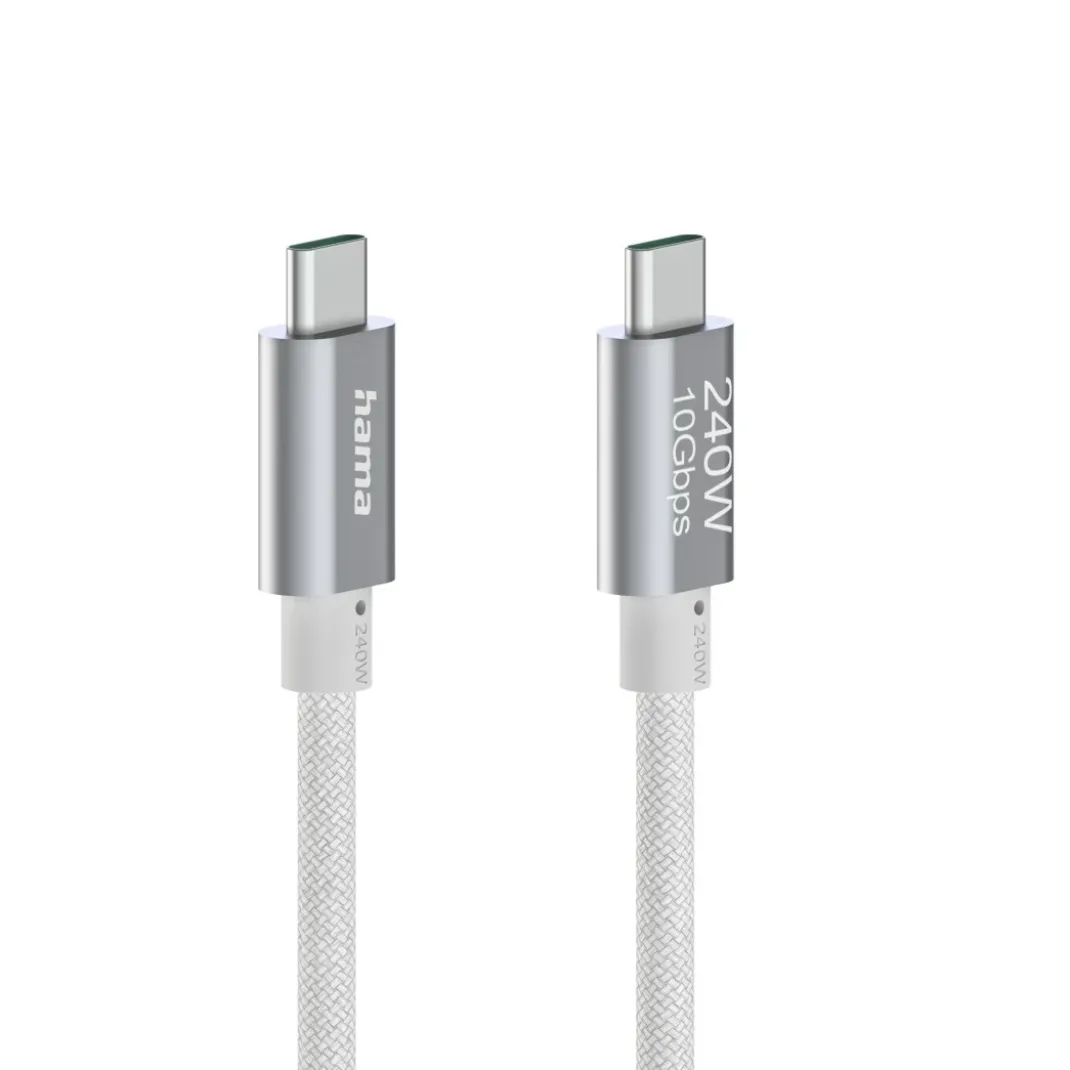 Ladekabel USB-C - USB-C, 240W, "Full-Featured", USB 3.2 Gen2,10Gbit/s, 1,5m