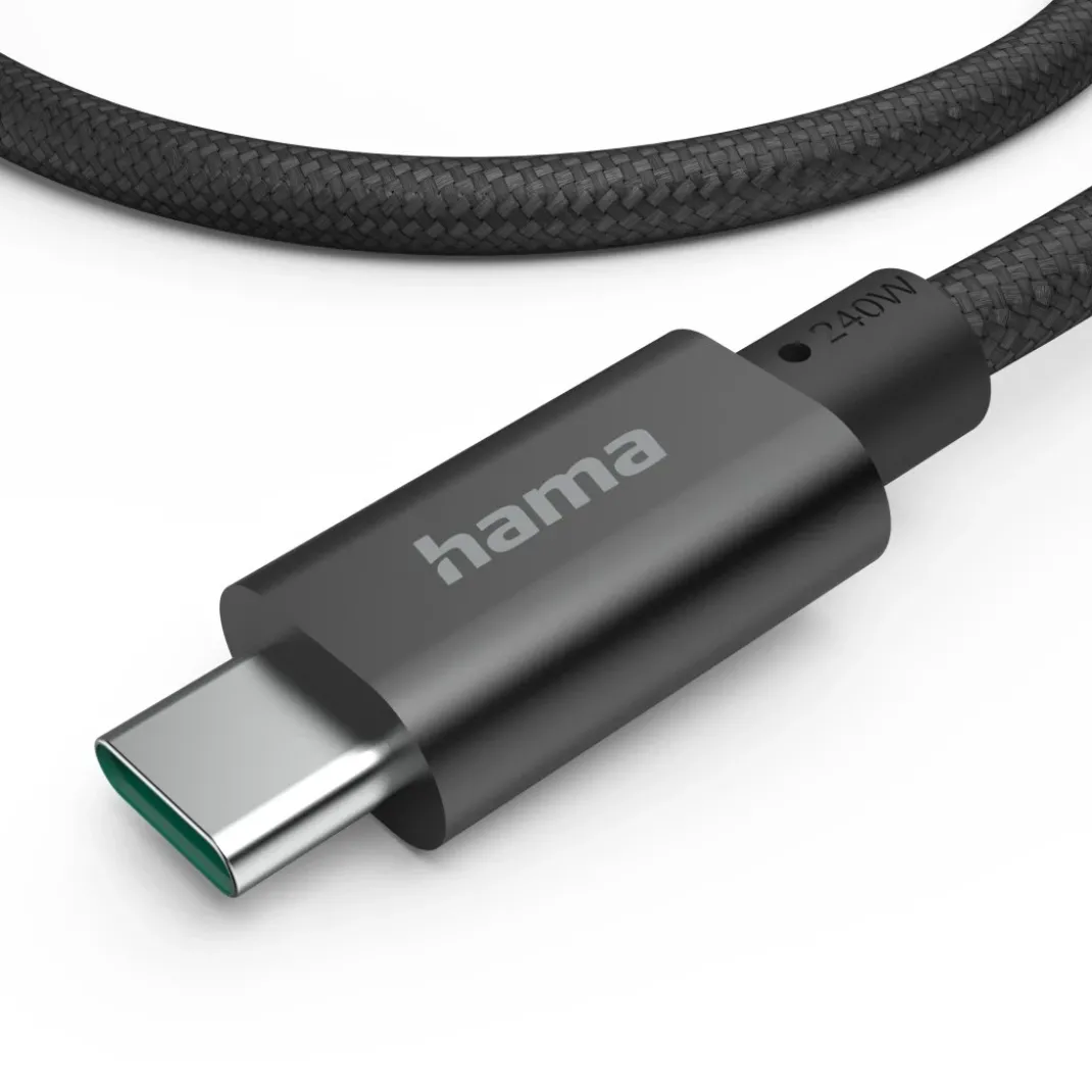 Ladekabel USB-C - USB-C, 240W, "Full-Featured", USB 3.2 Gen1, 5Gbit/s, 1,5m