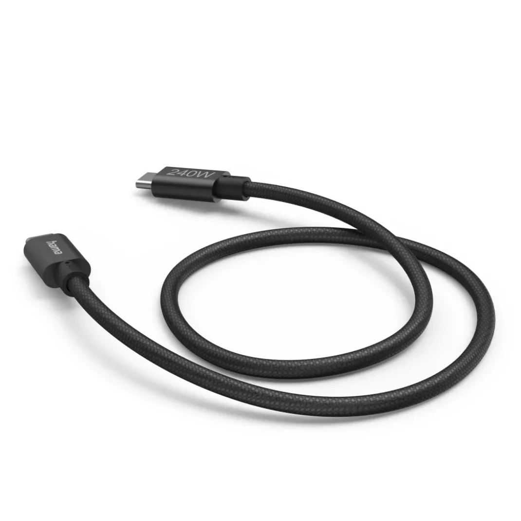 Ladekabel USB-C - USB-C, 240W, "Full-Featured", USB 3.2 Gen1, 5Gbit/s, 1,5m