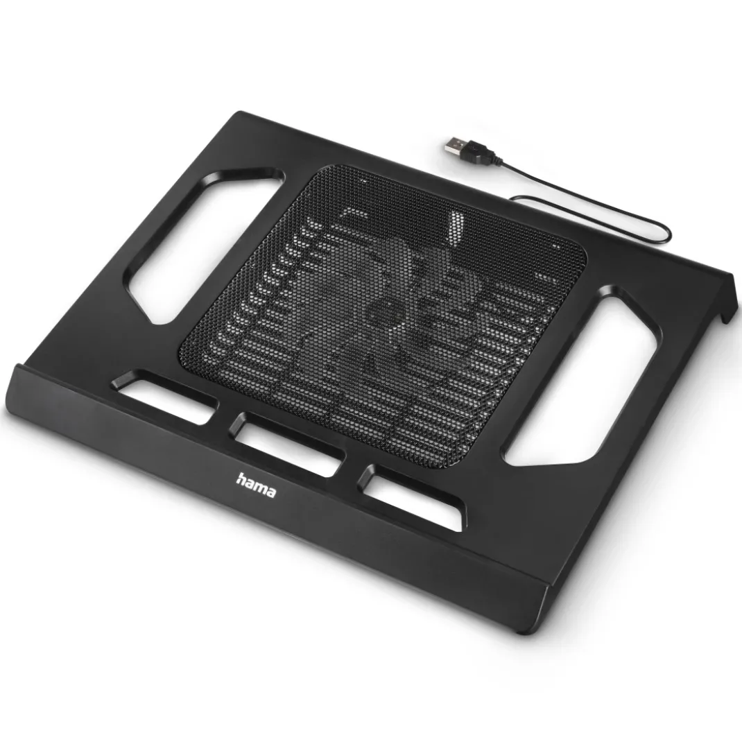 Laptop-Kühler "Black", leise, bis 40 cm (15,6"), Schwarz