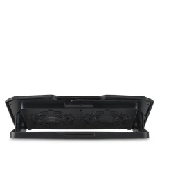 Laptop-Kühler "Black Metal", neigbar, leise, 2 Lüfter, 40 cm (15,6"), Schw.