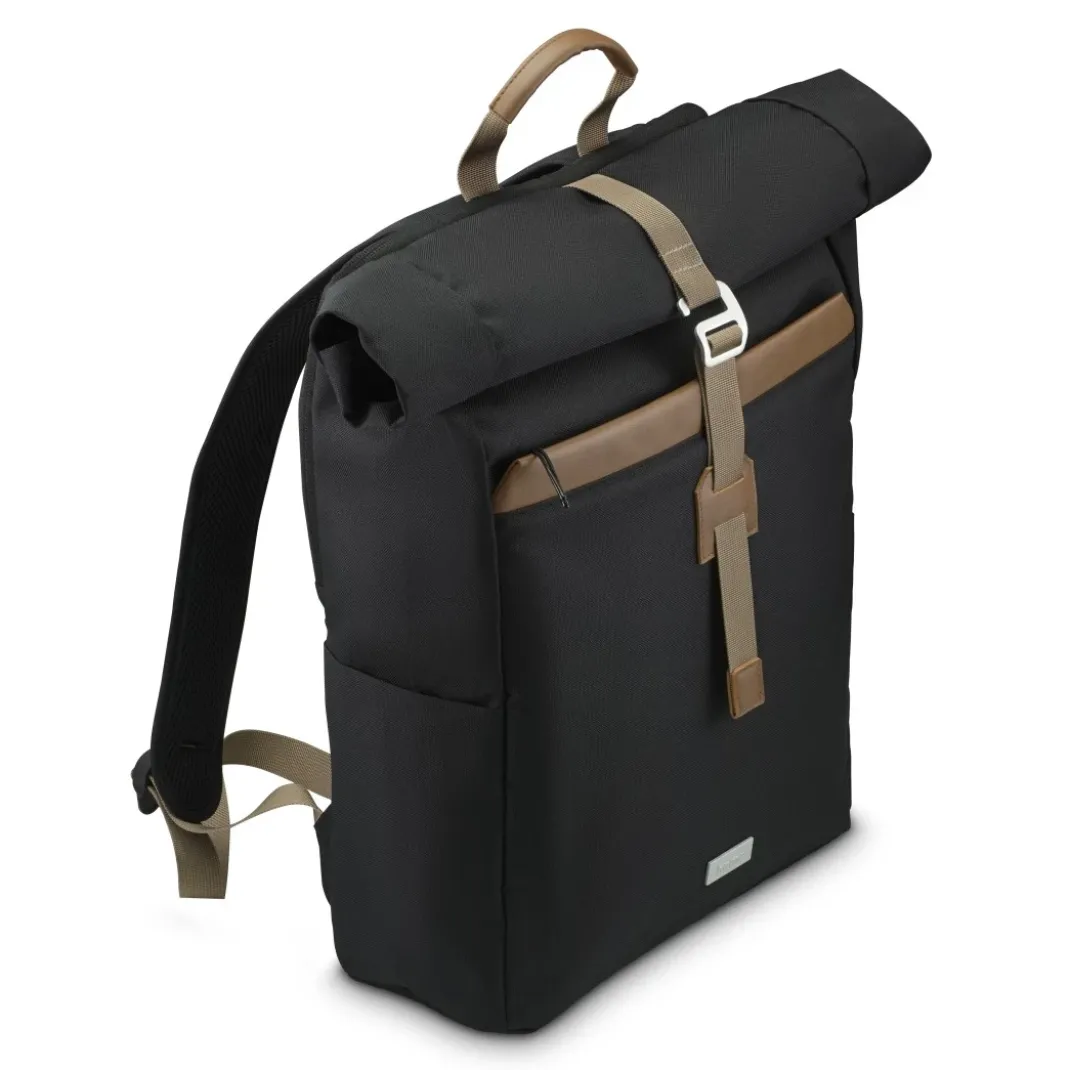 Laptop-Rucksack "Silvan", Rolltop, bis 41 cm (16.2"), 22 l, Schwarz