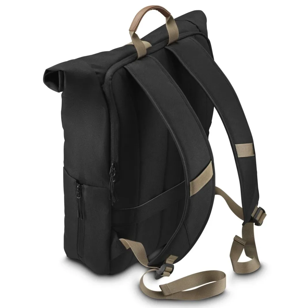 Laptop-Rucksack "Silvan", Rolltop, bis 41 cm (16.2"), 22 l, Schwarz