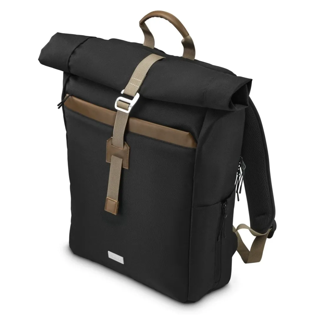 Laptop-Rucksack "Silvan", Rolltop, bis 41 cm (16.2"), 22 l, Schwarz