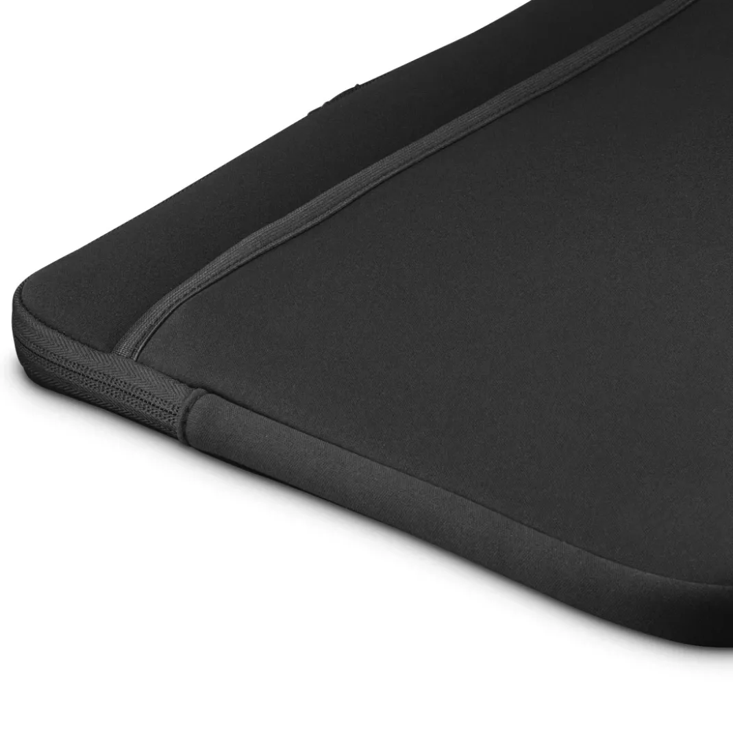 Laptop-Sleeve "Neoprene" mit Vorderfach, 36 - 40 cm (14,1"-15,6"), Schwarz