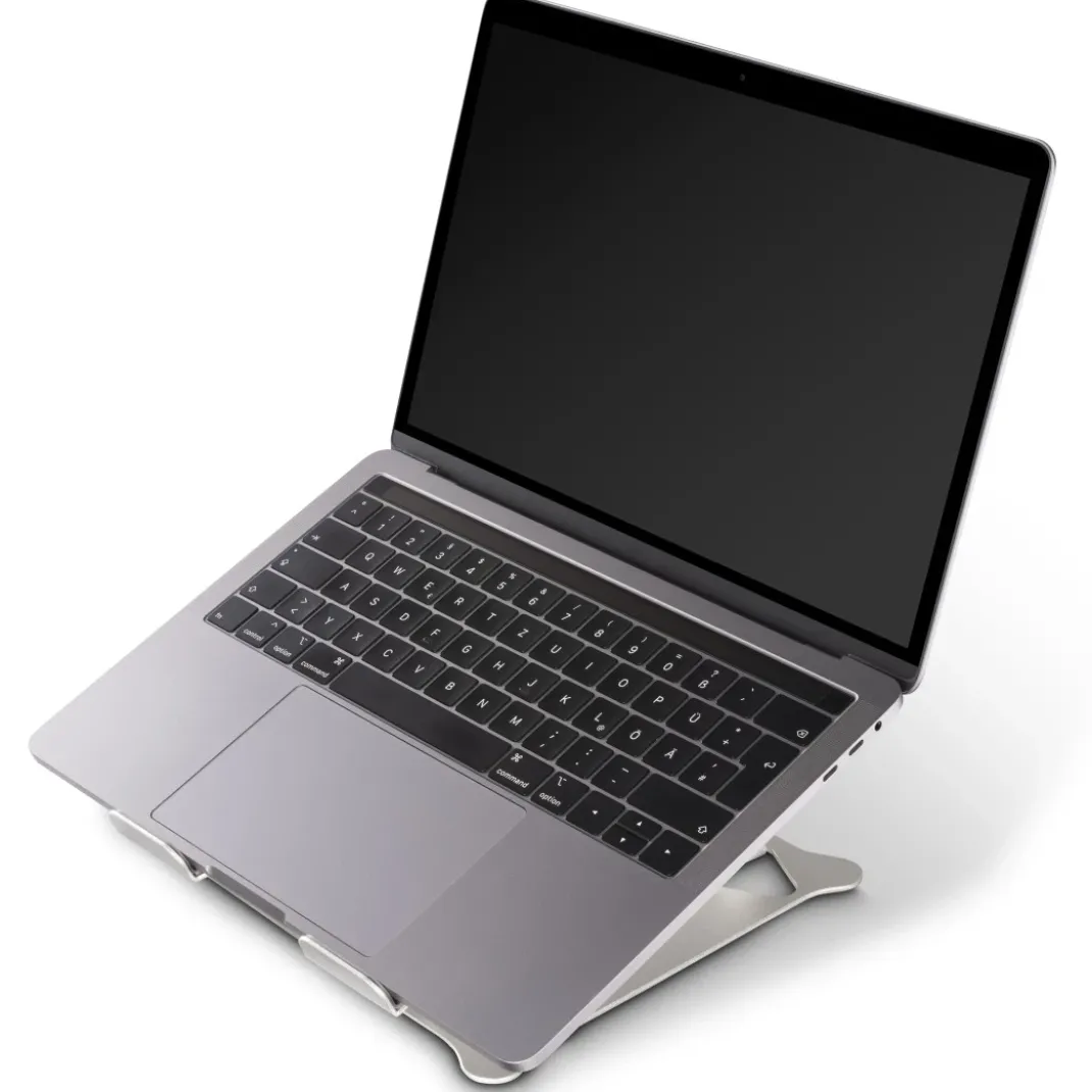 Laptop-Stand "Alu", höhenverstellbar, neigbar, bis 40 cm (15,6"), Silber