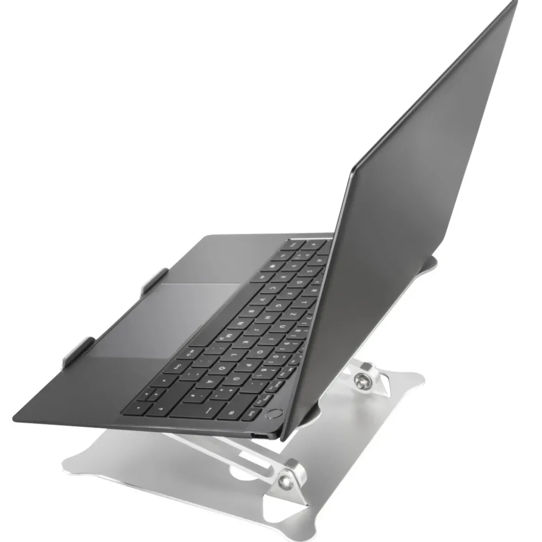 Laptop-Stand "Alu", höhenverstellbar, neigbar, bis 40 cm (15,6"), Silber