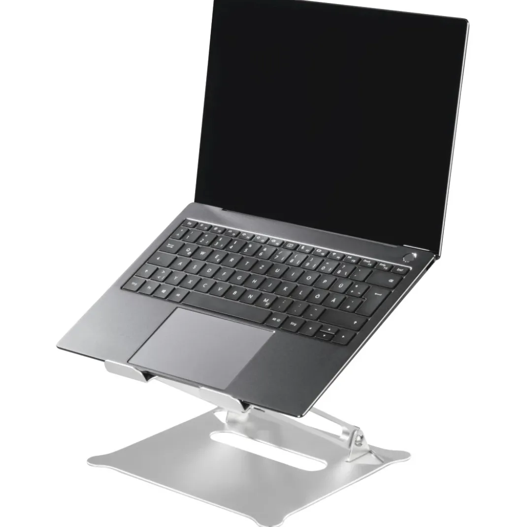 Laptop-Stand "Alu", höhenverstellbar, neigbar, bis 40 cm (15,6"), Silber