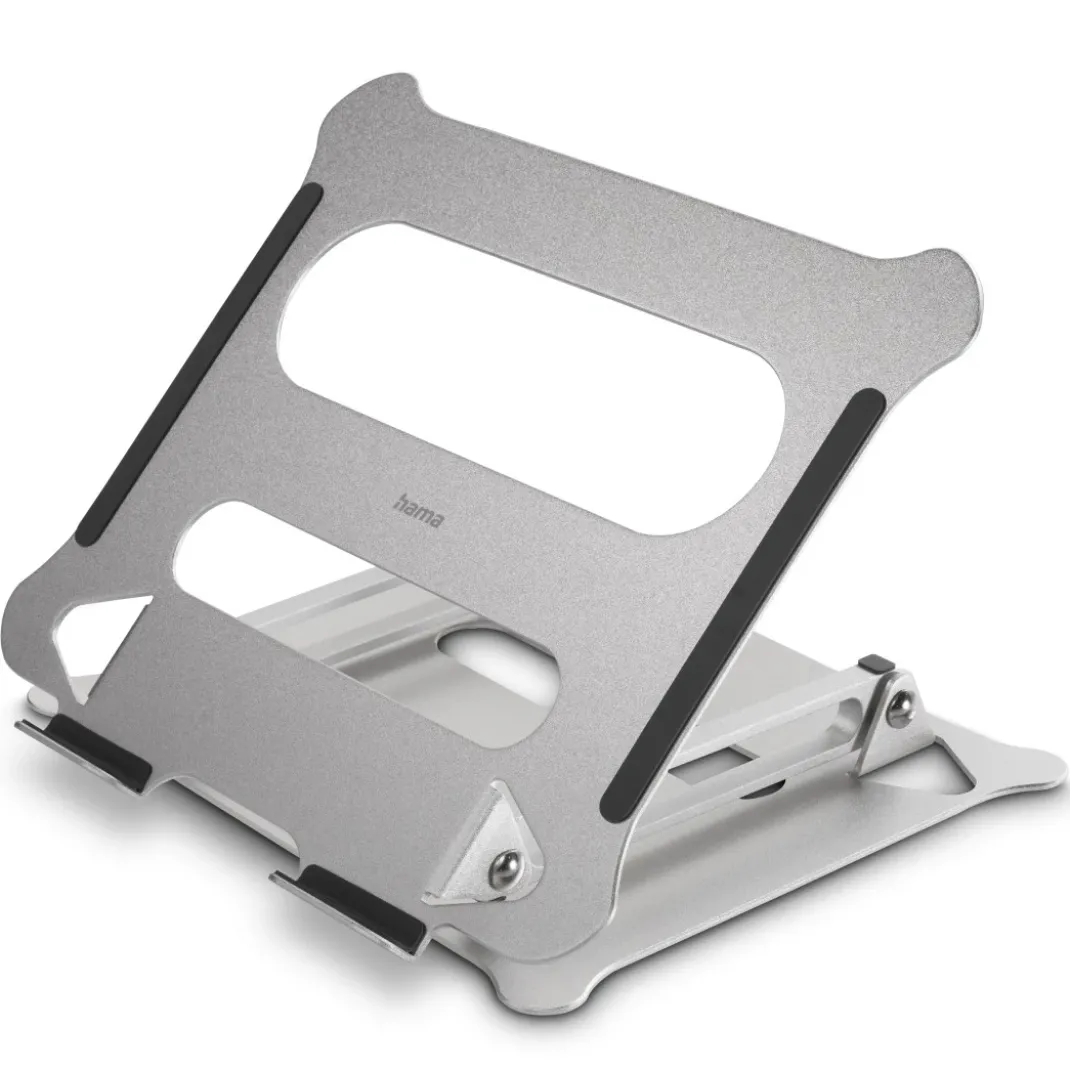 Laptop-Stand "Alu", höhenverstellbar, neigbar, bis 40 cm (15,6"), Silber