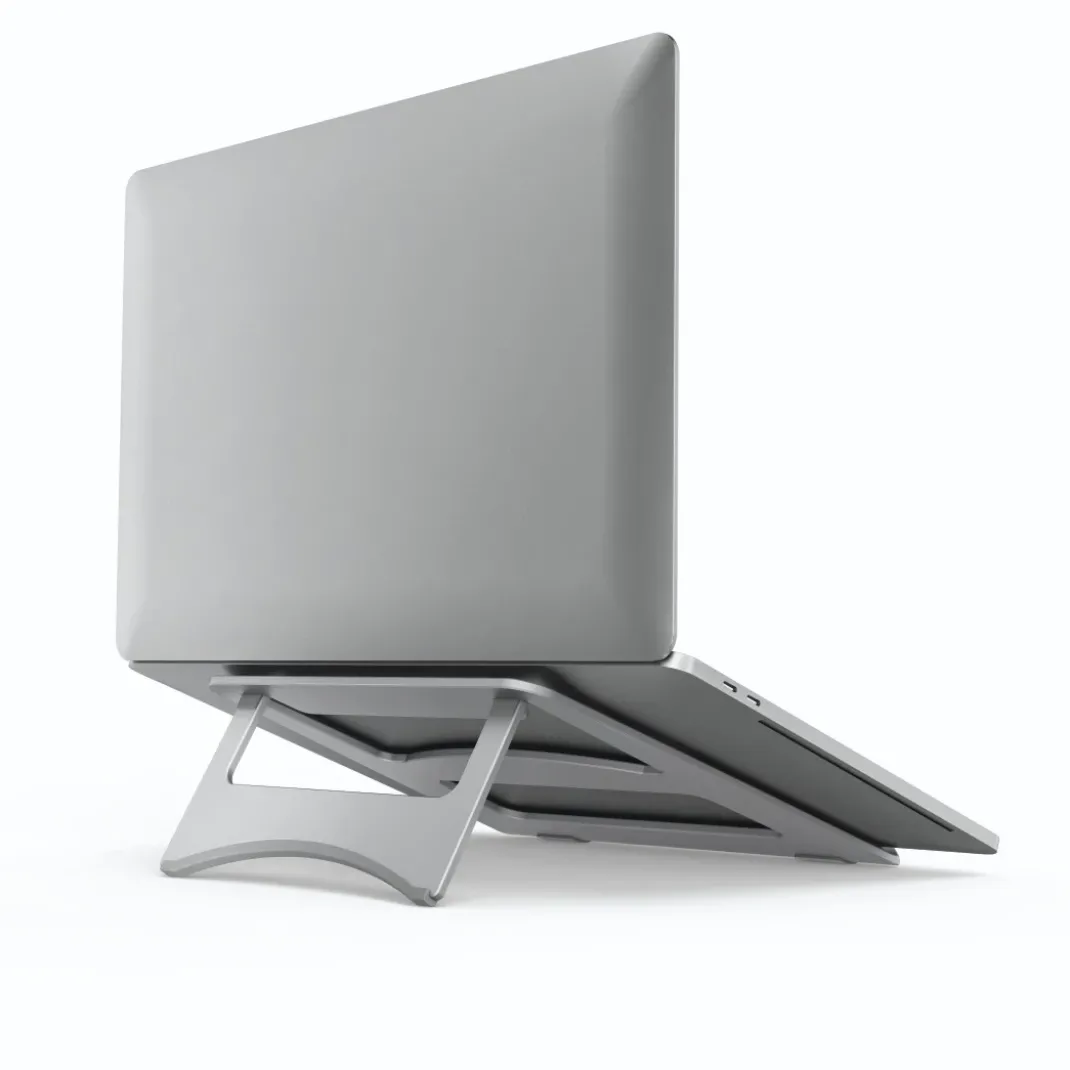 Laptop-Stand "Aluminium", faltbar, bis 40 cm (15,6"), Silber