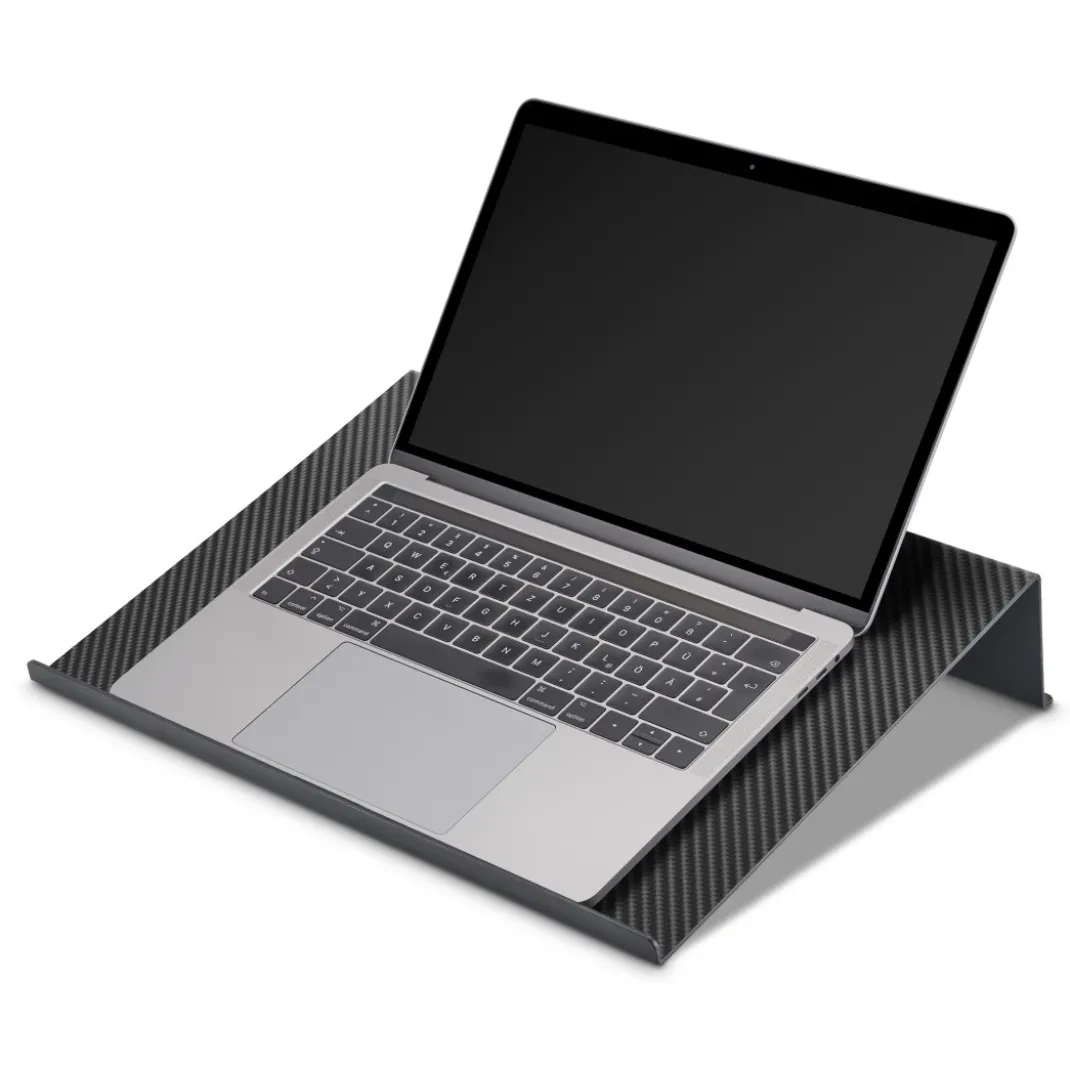 Laptop-Stand "Carbon", bis 47 cm (18,4"), Carbonoptik, Schwarz