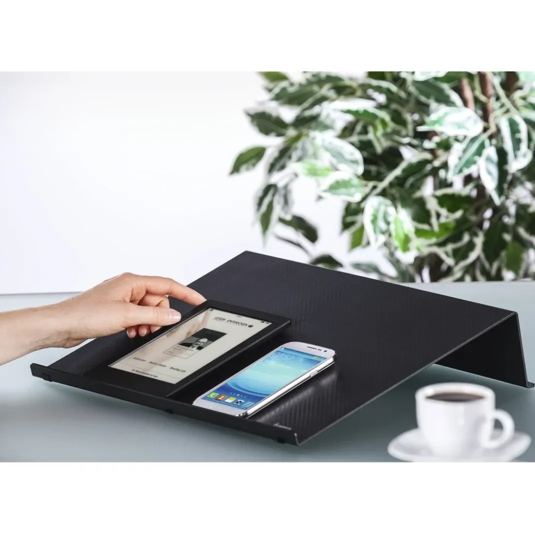 Laptop-Stand "Carbon", bis 47 cm (18,4"), Carbonoptik, Schwarz