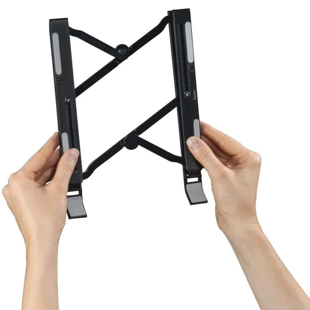 Laptop-Stand "Light", 12-stufig neigbar, faltbar, bis 40 cm (15,6"), SW