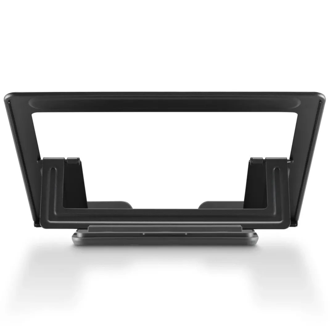 Laptop-Stand "Metall", 4-stufig neigbar, faltbar, bis 40 cm (15,6"), Grau