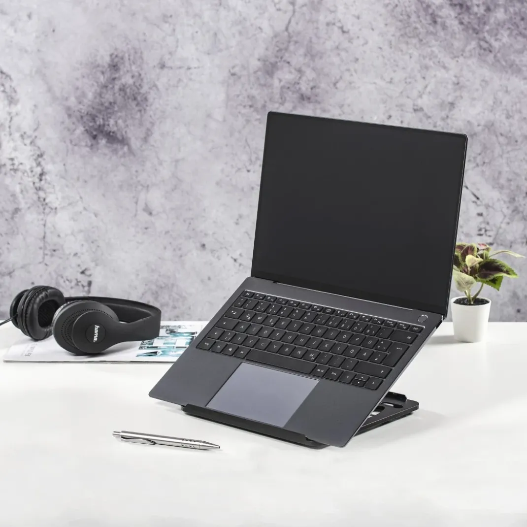 Laptop-Stand "Rotation" 360° drehbar, 8-stufig neigbar, bis 40cm (15,6") SW