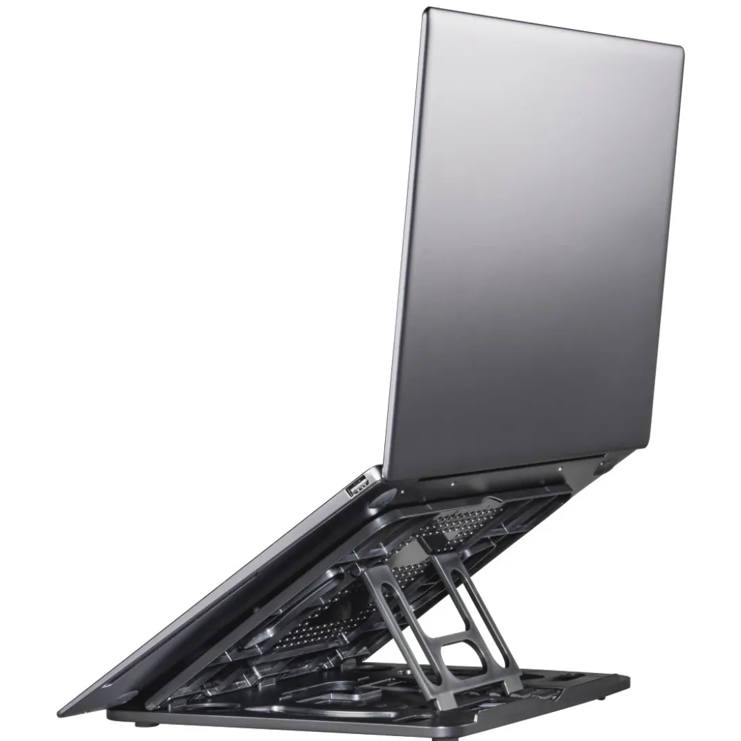 Laptop-Stand "Rotation" 360° drehbar, 8-stufig neigbar, bis 40cm (15,6") SW