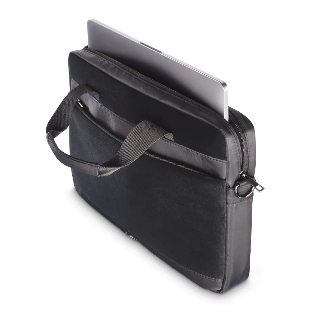 Laptop-Tasche "Velvet" von 34 - 36 cm (13.3" - 14.1"), Schwarz