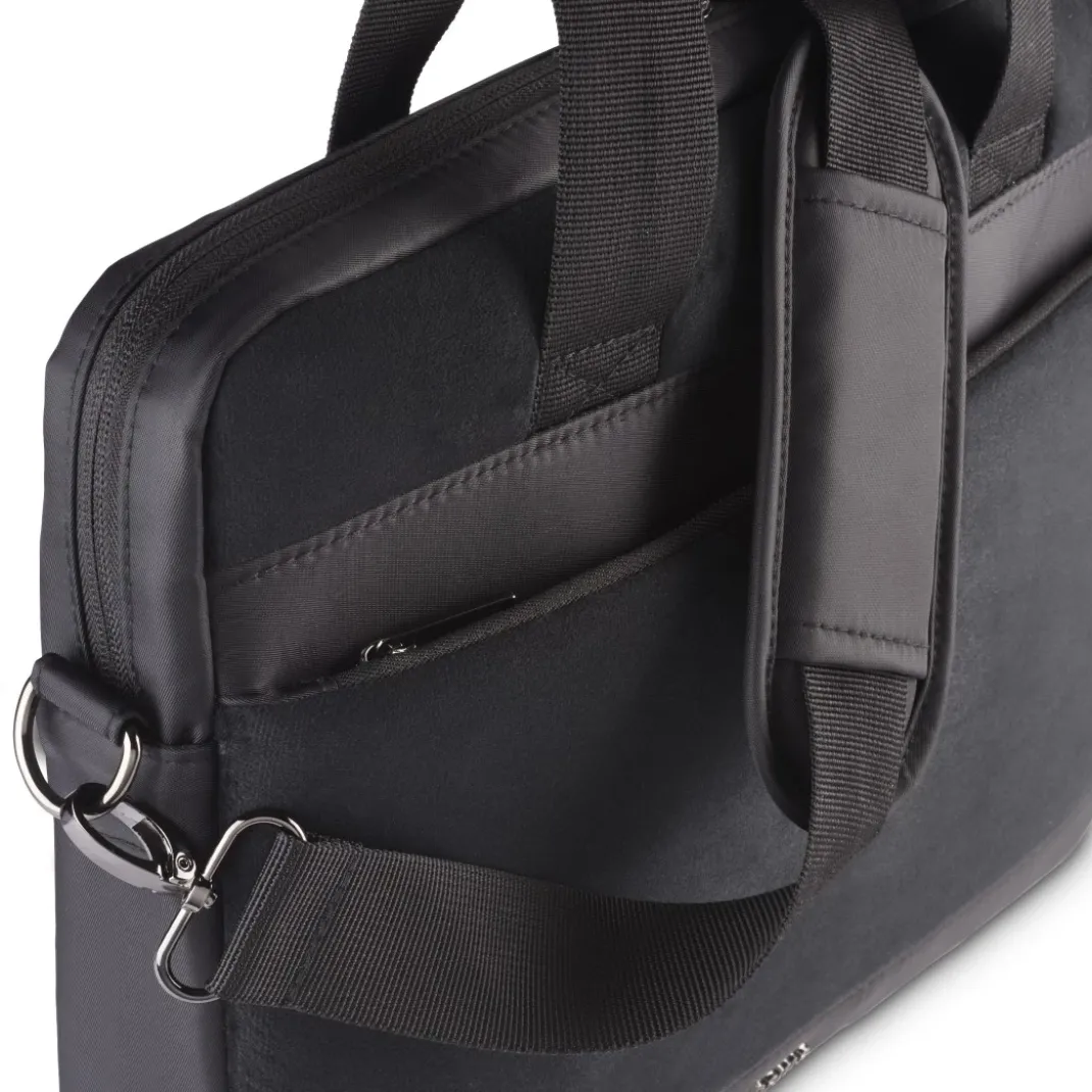 Laptop-Tasche "Velvet" von 34 - 36 cm (13.3" - 14.1"), Schwarz