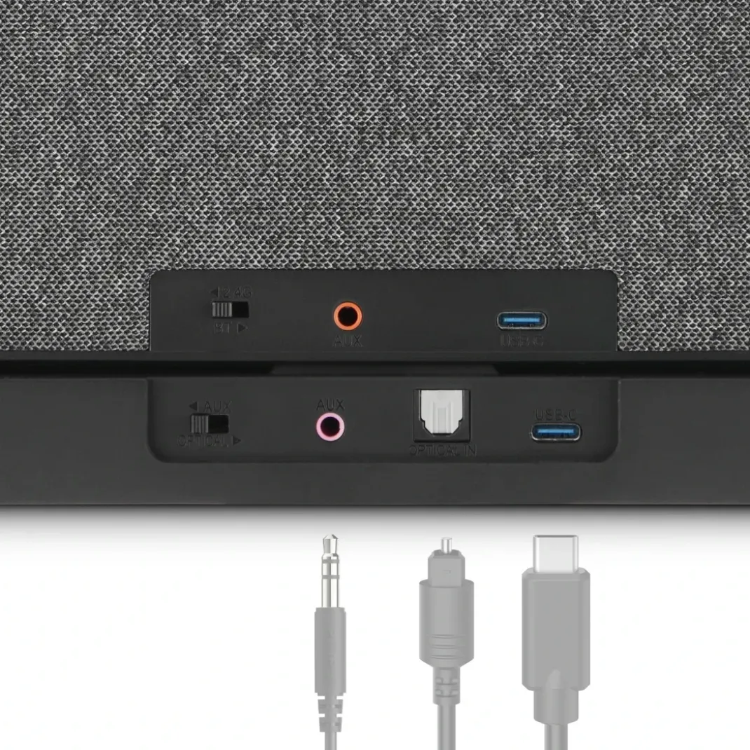 Lautsprecher für Fernseher, 2,4-GHz-Station + Bluetooth®, tragbar, stereo