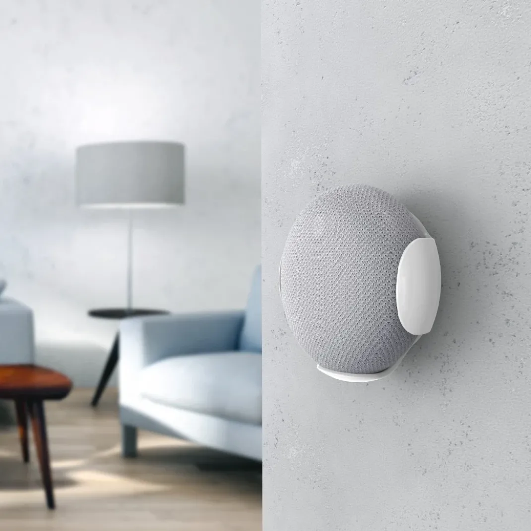 Lautsprecher-Wandhalterung für Google Home/Nest mini, Weiß