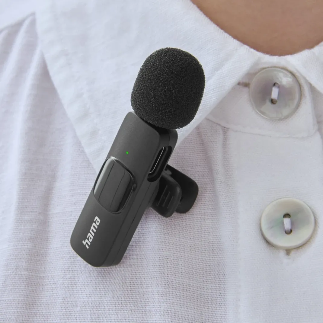 Lavalier-Mikrofon "Smart Wireless", kabelloses Ansteckmikrofon für Handy