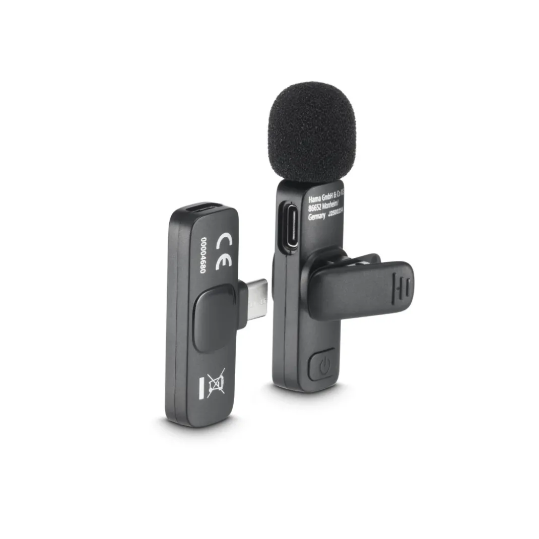 Lavalier-Mikrofon "Smart Wireless", kabelloses Ansteckmikrofon für Handy