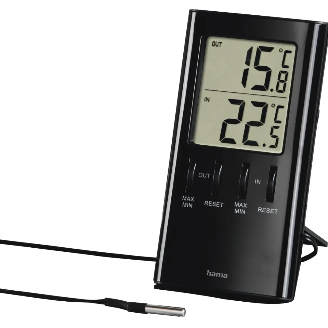 LCD-Thermometer "T-350", Schwarz