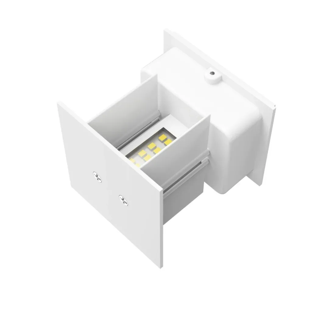 LED Wandlampe für innen und außen, WLAN, App- u. Sprachsteuerung, Weiß