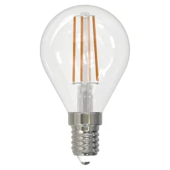 LED-Filamentlampe, E14, 470lm ersetzt 40W, Tropfen P45, klar, Warmweiß